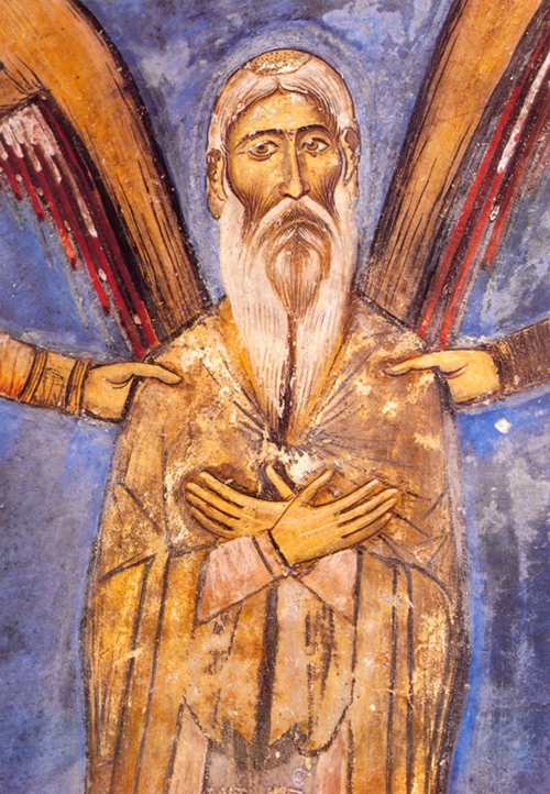 Άγιος Νεόφυτος Έγκλειστος, (τοιχογραφία 1183),Ιερό Εγκλείστρας,Μονή Αγ.Νεοφύτου,Πάφος Κύπρος