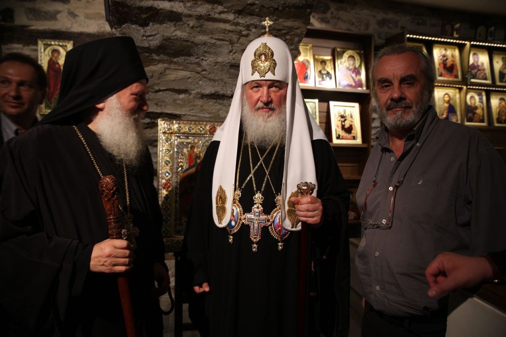 Ο Πατριάρχης Μόσχας Κύριλλος στη Μονή Βατοπαιδίου