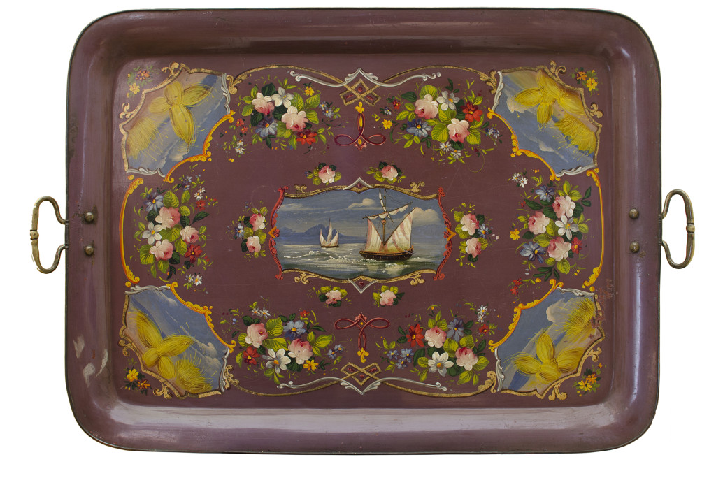 Δίσκος με καράβια, θημωνιές και άνθη, μέσα 19ουαι. για την ελληνική και την οθωμανική αγορά, Συλλογή Nessi