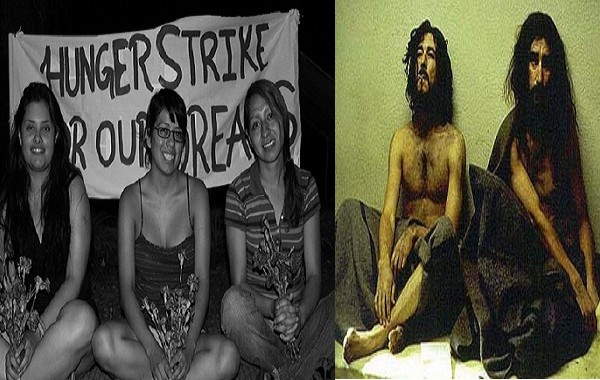Σύγχρονα περιστατικά Απεργίας Πείνας