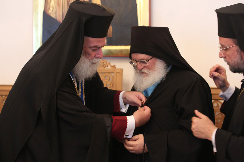 Επίσκεψη Πάπα και Πατριάρχη Αλεξανδρείας κ.κ. Θεοδώρου Β΄στη Μονή Βατοπεδίου