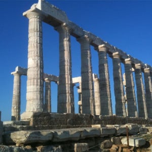Ο ναός του Ποσειδώνα στο Σούνιο