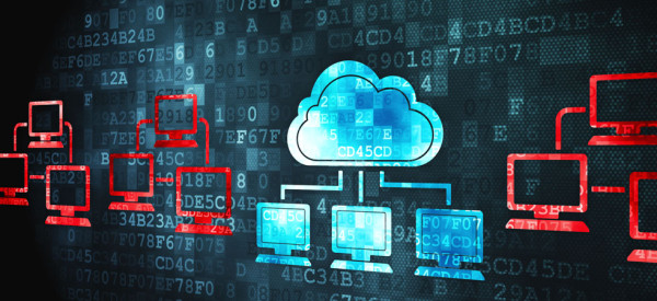 Cloud computing concept: Cloud Technology on digital background