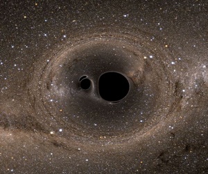 Πώς φαίνονται δυο μαύρες τρύπες που συγκρούονται μεταξύ τους