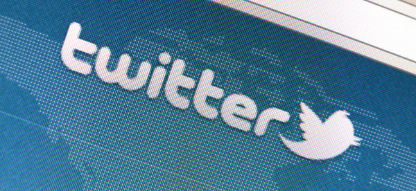 Close up of twitter icon