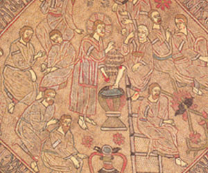 Η συμβολική απεικόνιση της σκηνής του Νιπτήρος στο Επισκοπικό επιγονάτιο