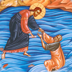 Ο Ιησούς περπατά στα κύματα