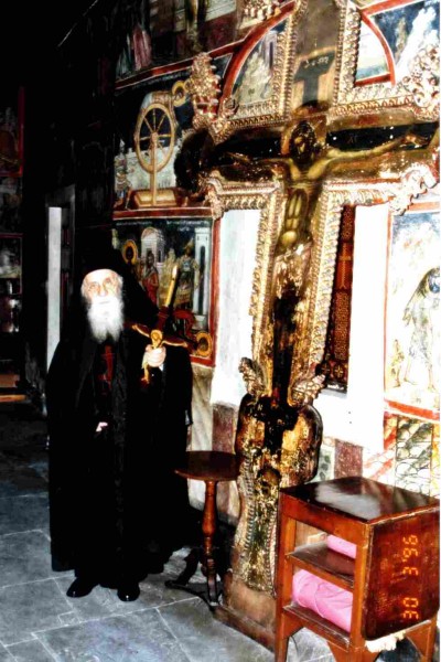Ο π. Ζαχαρίας Διονυσιάτης τη μέρα της εις Μεγαλόσχημον μοναχόν κουράς του στις 30 Μαρτίου 1996 