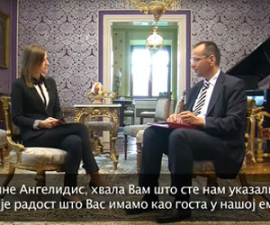 Συνέντευξη Κώστα Αγγελίδη στη Σερβική τηλεόραση