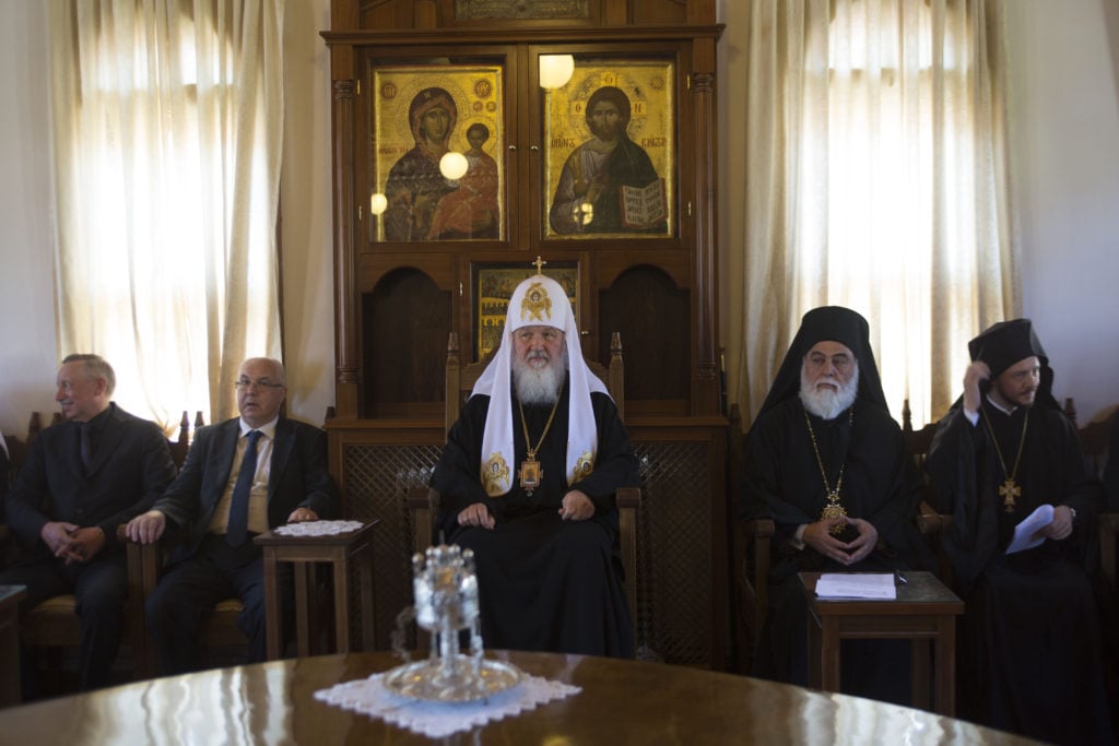 Υποδοχή του Πατριάρχη Μόσχας και πασών των Ρωσιών κ. Κυρίλλου στο Άγιον Όρος