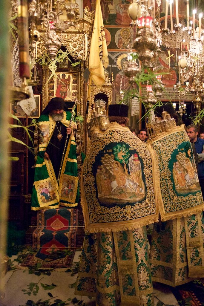 Πανηγυρίζοντας τον Παντοκράτορα Χριστό στην Ιερά Μονή Δοχειαρίου (Κυριακή Βαϊοφόρος)