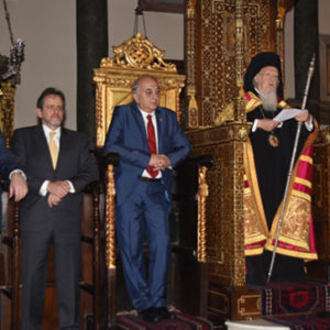 Χαιρετισμός του Οικουμενικού Πατριάρχου κ.κ. Βαρθολομαίου κατά τα ονομαστήρια αυτού (11 Ιουνίου 2016)