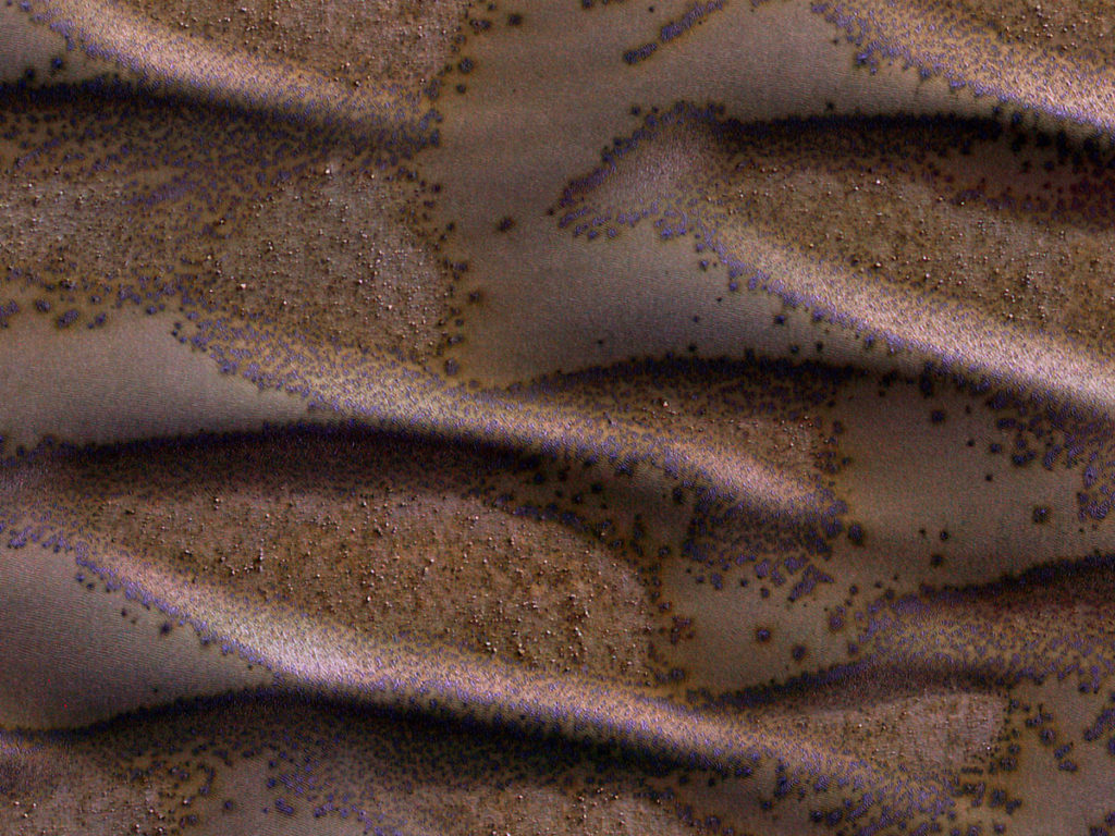 Παγωμένοι αμμόλοφοι στον Άρη