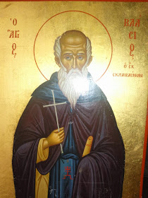 Η μορφή του Αγίου Βλασίου του εν Σκλαβαίνοις, όπως εμφανίστηκε στον άγιο γέροντα Παΐσιο τον Αγιορείτη.