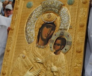 Η Παναγία Βηματάρισσα από τη Μονή Βατοπαιδίου στη Μητρόπολη Λεμεσού (Δευτέρα 22 Μαΐου 2017)