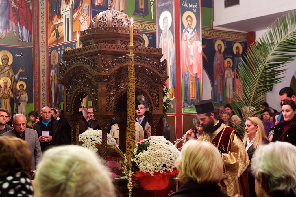 Η Αγία Ζώνη της Θεοτόκου στην Καλαμαριά στιγμές από την Αγρυπνία (11 Νοε 2016)