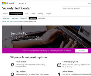 Microsoft: νέο πόρταλ για Software Security Updates