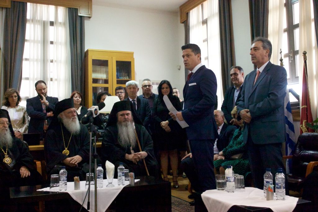 Τελετή ανακήρυξης της Α.Μ. του Αρχιεπισκόπου κ.κ. Ιερωνύμου σε Επίτιμο Δημότη του Δήμου Καλαμαριάς