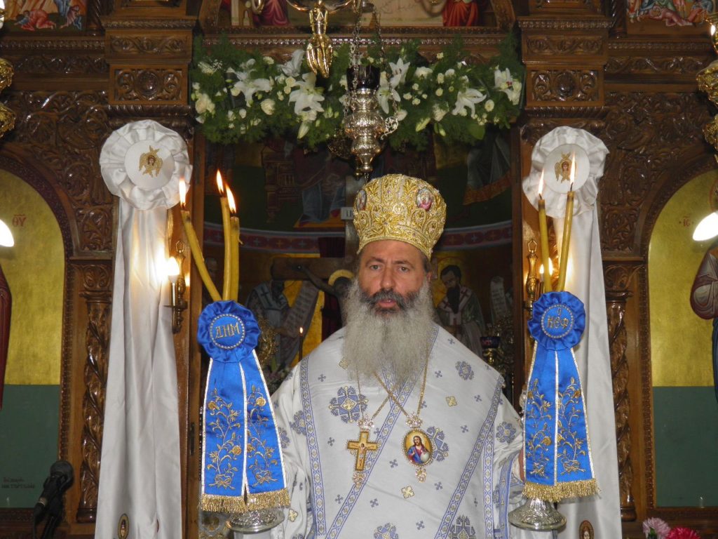 Ο Αρχιεπίσκοπος Αλβανίας στην Παναγία τη Φιδούσα της Κεφαλλονιάς