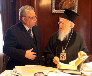 Ανακήρυξη της Α.Θ.Π. του Οικουμενικού Πατριάρχη κ.κ. Βαρθολομαίου σε Επίτιμο Πρόεδρο της Εταιρείας Μακεδονικών Σπουδών