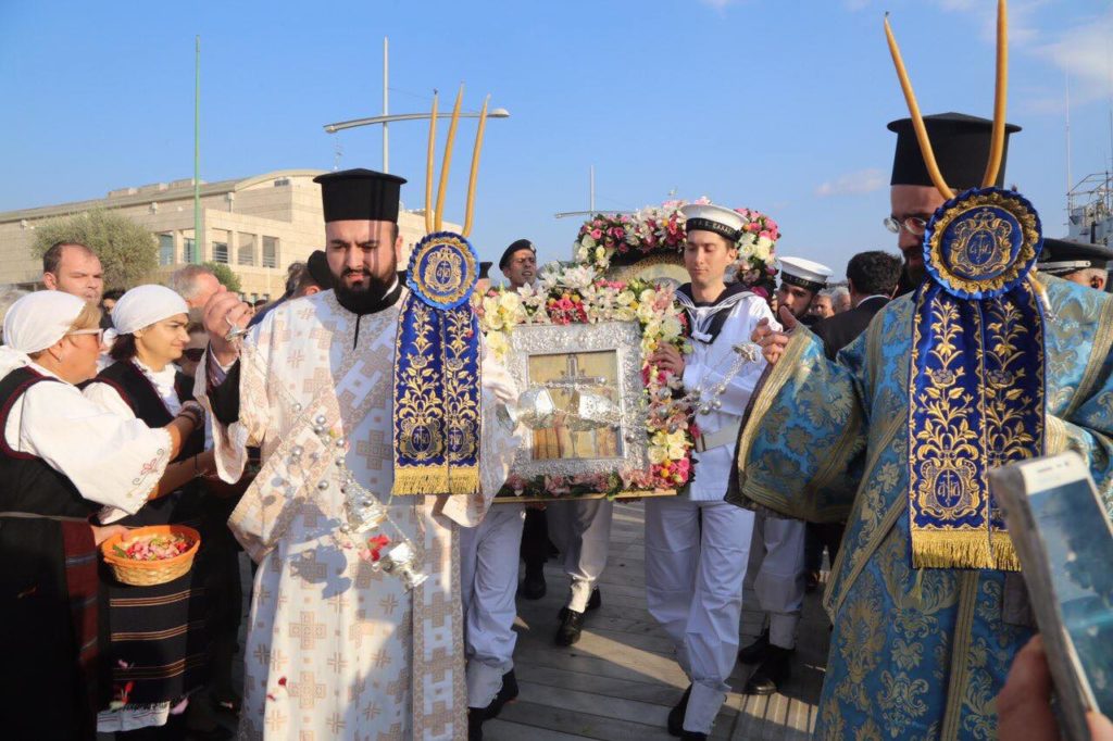 Η Παναγία του «Όρους των Ελαιών» και ο Τίμιος Σταυρός από την Αγία Σιών στην Θεσσαλονίκη