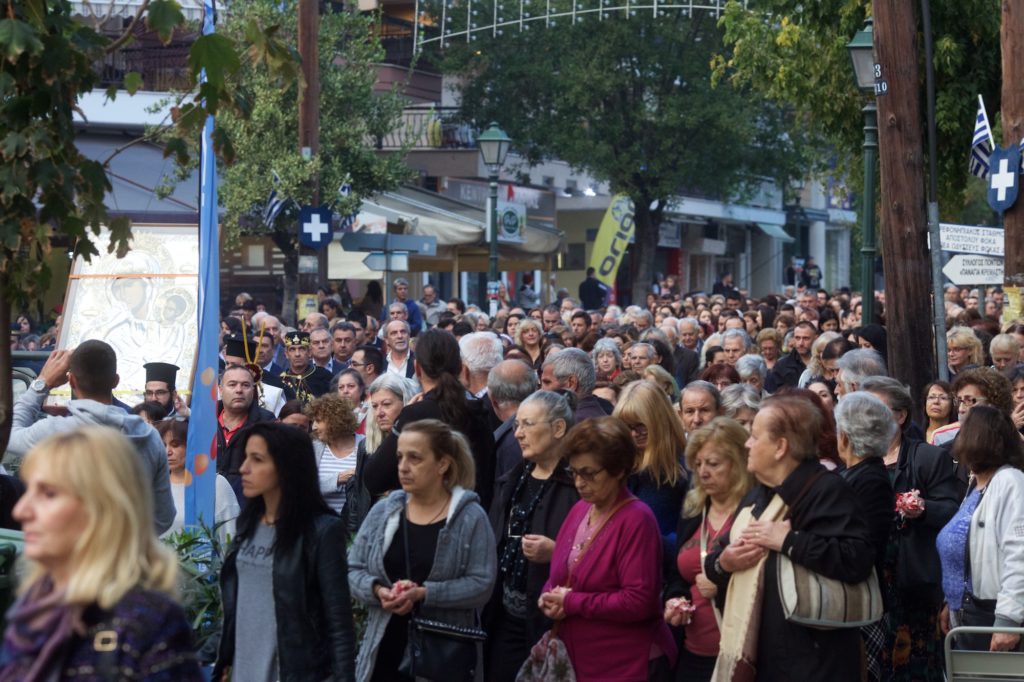 Λιτανεία προς συνάντηση της Αγίας Ζώνης στον Εύοσμο Θεσσαλονίκης
