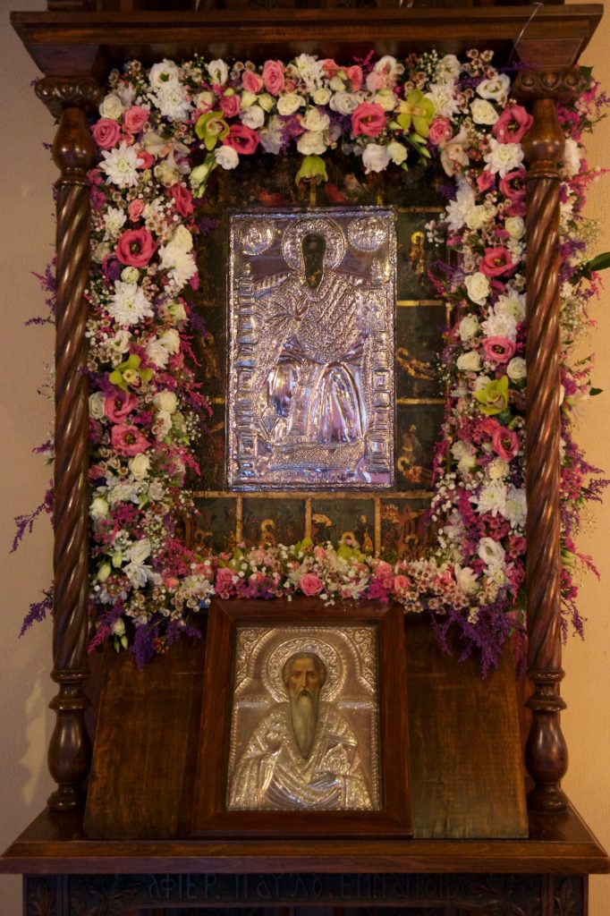 Υποδοχή του Λειψάνου της Αγίας Μαρίας της Μαγδαληνής στον Άγιο Χαράλαμπο Θεσσαλονίκης, Μετόχι της Σίμωνος Πέτρας.