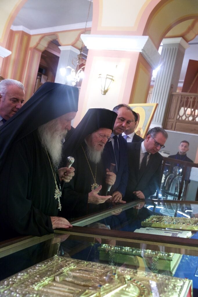 Ιερά Μονή Ξενοφώντος. Ο Παναγιώτατος Οικουμενικός Πατριάρχης Εγκαινιάζει το Συνοδικό της Μονής