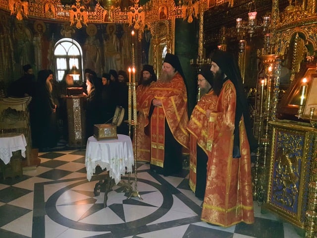 Η πρώτη τιμή του Αγίου Ιερωνύμου του Σιμωνοπετρίτου στην Μονή του