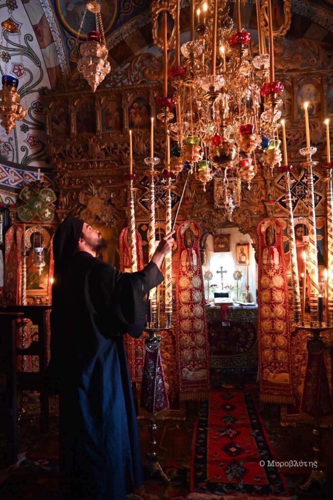 Εορτή ανακομιδής τιμίων Λειψάνων Αγίου Νικολάου στο Βατοπαιδινό Κελλί του Αμμωνά