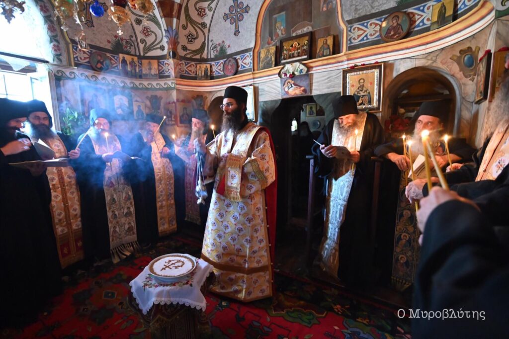 Εορτή ανακομιδής τιμίων Λειψάνων Αγίου Νικολάου στο Βατοπαιδινό Κελλί του Αμμωνά