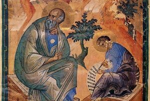 Απόστολος Ιωάννης, Πώς έγινε χριστιανός ο ιερέας του Δία μαζί με όλους τους οικείους του