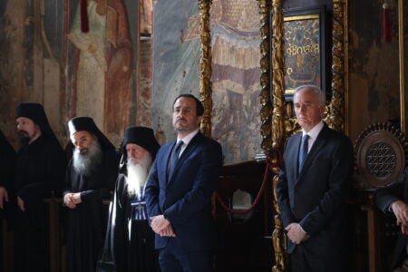 Στιγμές από την παρουσία του Προέδρου της Κυπριακής Δημοκρατίας Νικολάου Χριστοδουλίδη στο Άγιον Όρος